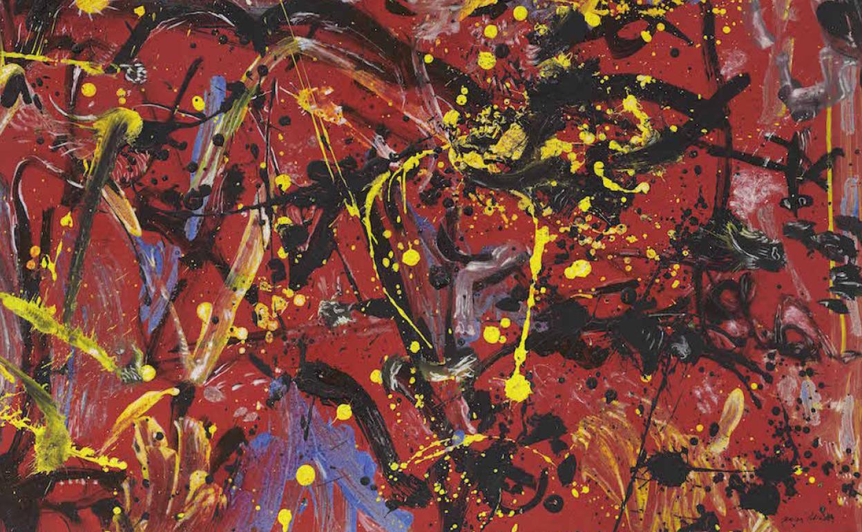 'Red Composition', obra de Jackson Pollock que se subasta el próximo seis de octubre. 