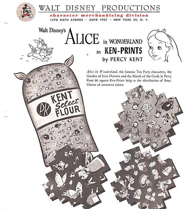 Los motivos de 'Alicia' aportados por Disney.