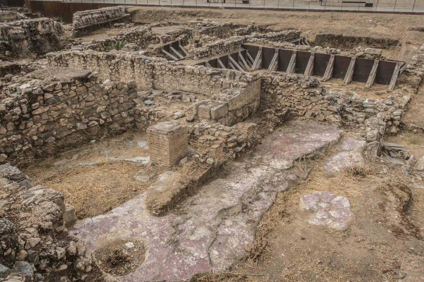Uno de los yacimientos de la Alcazaba de Badajoz.