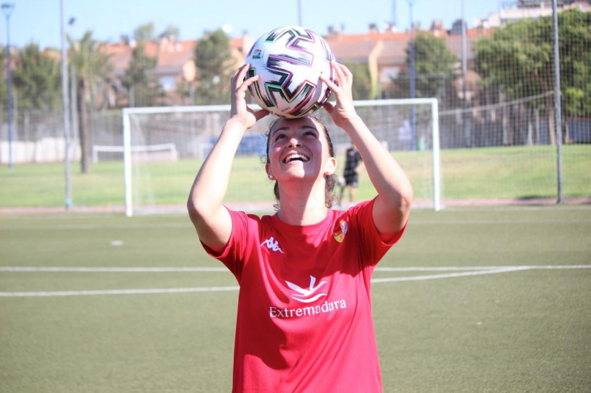 La mexicana Mariana Díaz, en un entrenamiento del Santa Teresa. 