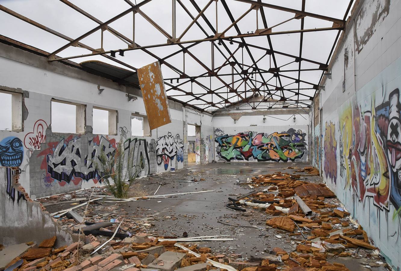 Vista general del antiguo matadero municipal de Badajoz