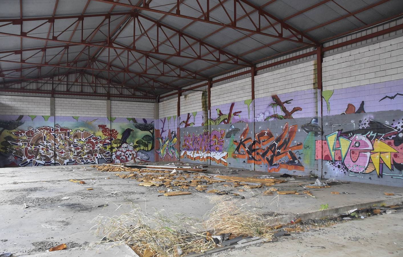 Vista general del antiguo matadero municipal de Badajoz