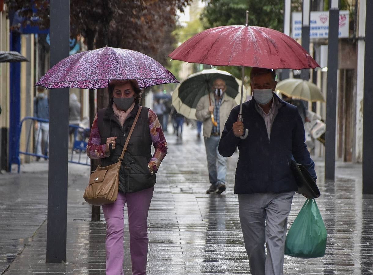 Lluvia en Badajoz