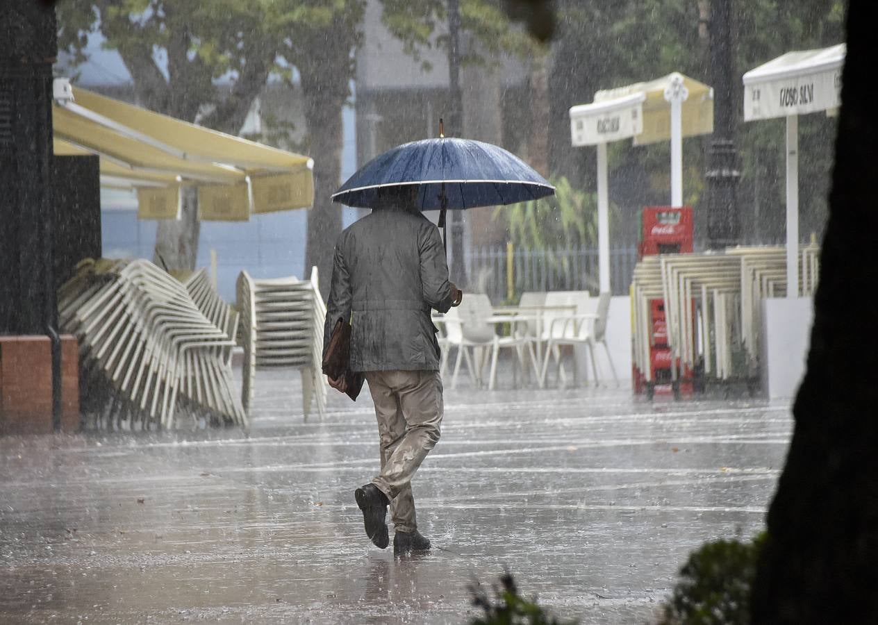 Lluvia en Badajoz