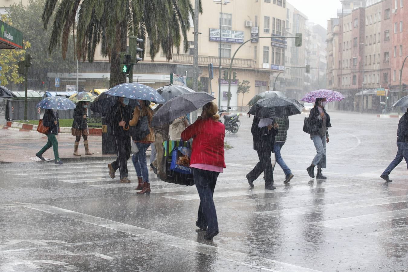 Lluvia en Cáceres