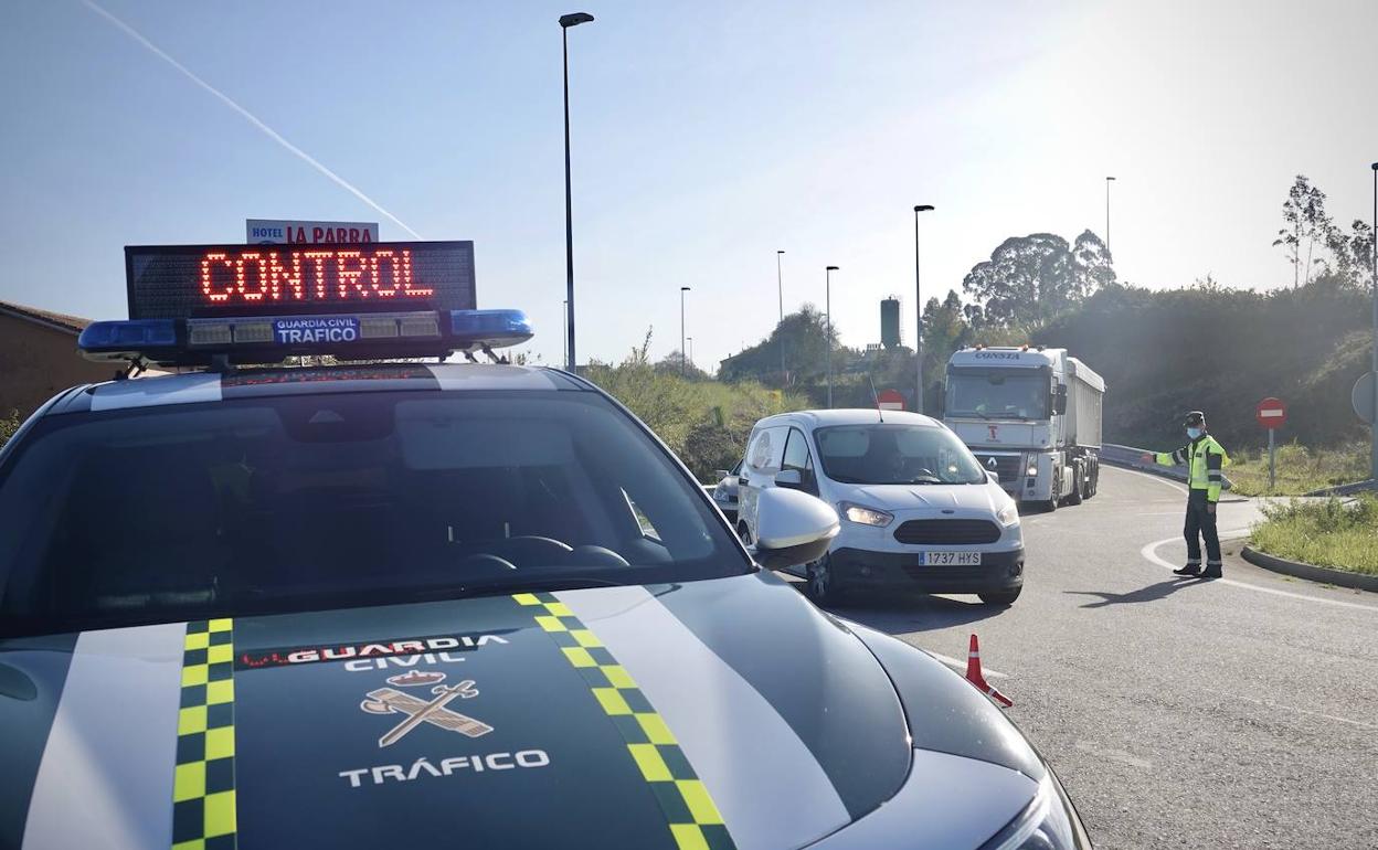 Control de la Guardia Civil.