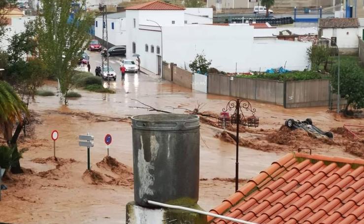 Las imágenes que deja el temporal en Extremadura