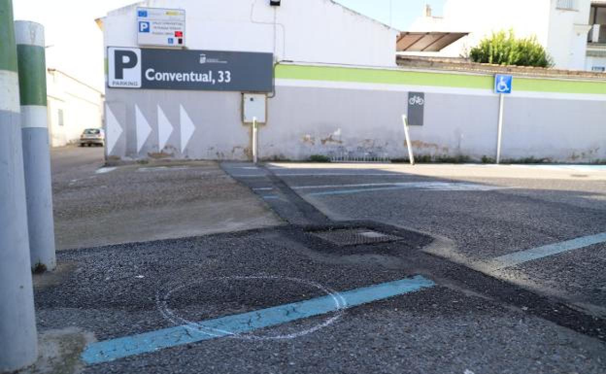 Aparcamiento donde tuvo lugar el enfrentamiento.