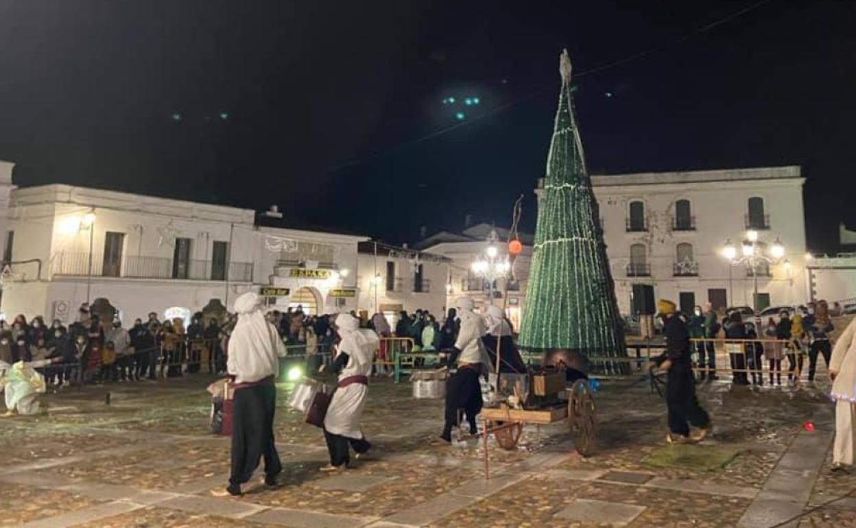 Evento antes el encendido navideño