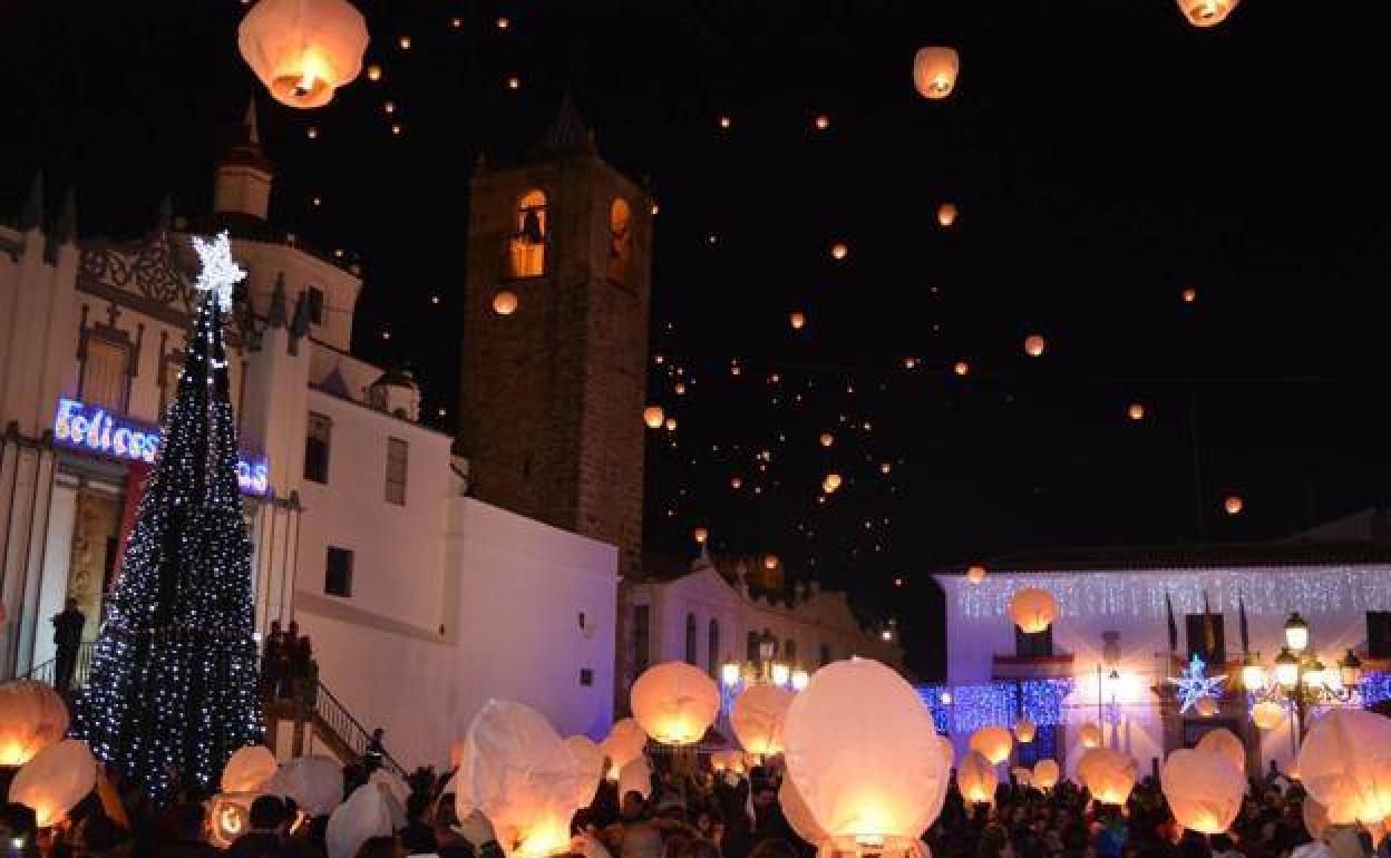 Lanzamiento del globo de los sueños un año anterior