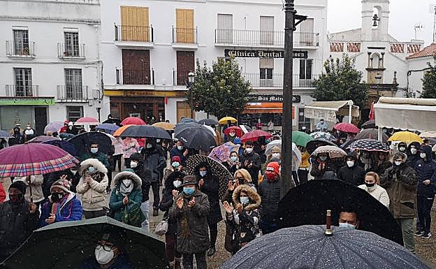 Manifestación el pasado día 9 de enero en apoyo a Pulido.