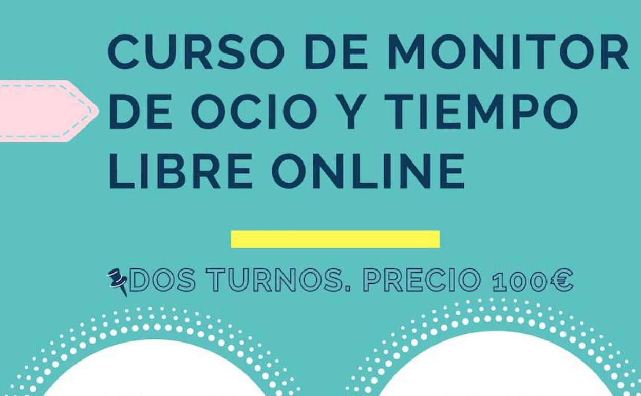 Parte del cartel anunciador del curso