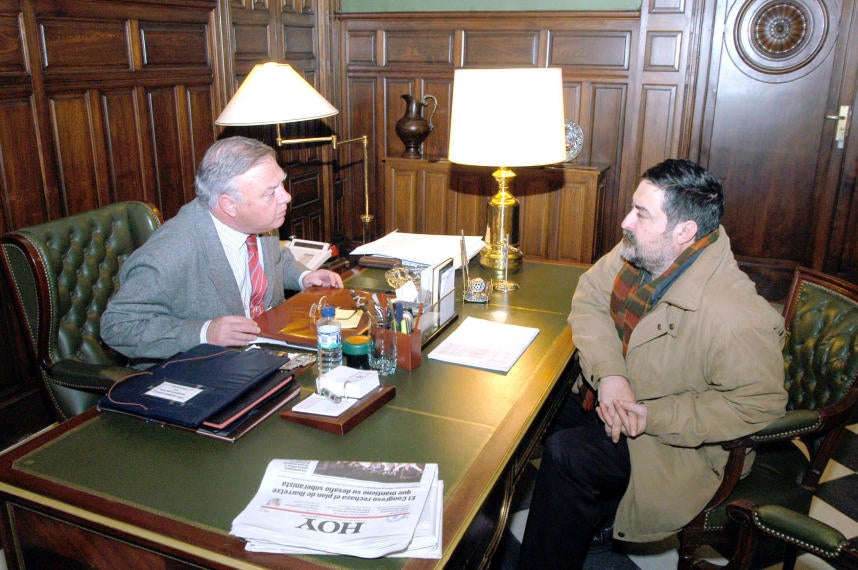 Con Manuel Sosa, 4 de febrero de 2005 