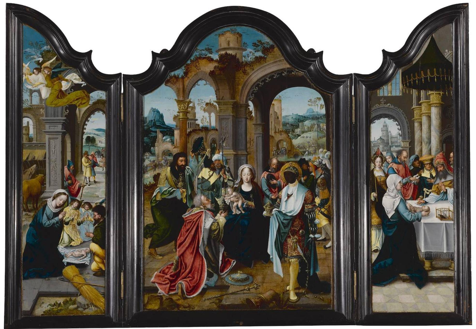 Este es el tríptico que pudo pertenecer a Guadalupe y que se subasta el viernes en Nueva York.