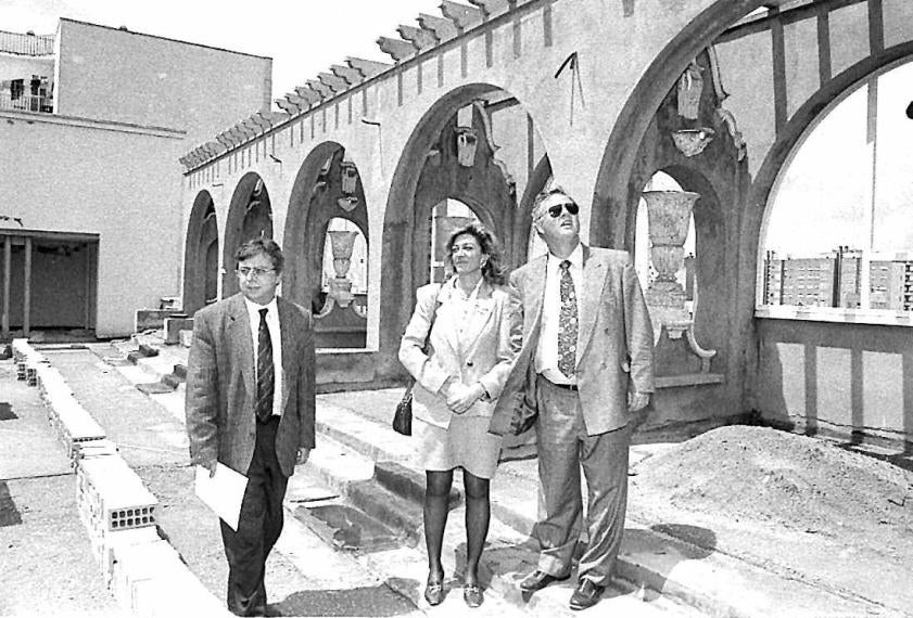 1 de agosto de 1996. Visitando las obras del López de Ayala 