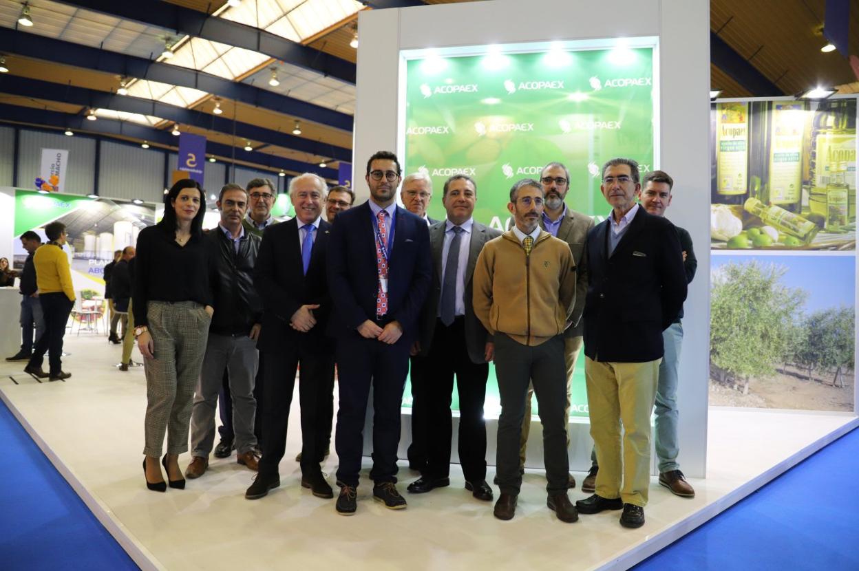 Miembros de Acopaex en la pasada edición de Agroexpo. 