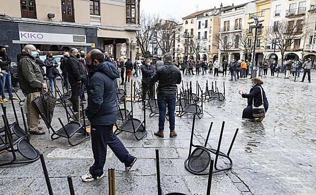 Protesta en Plasencia.