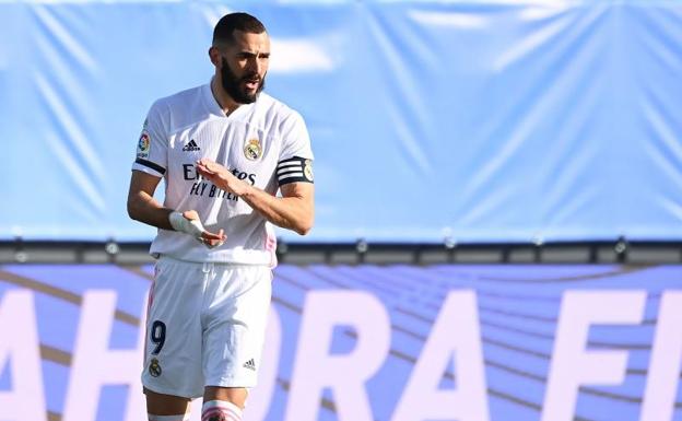 Benzema, en un partido de esta temporada. 