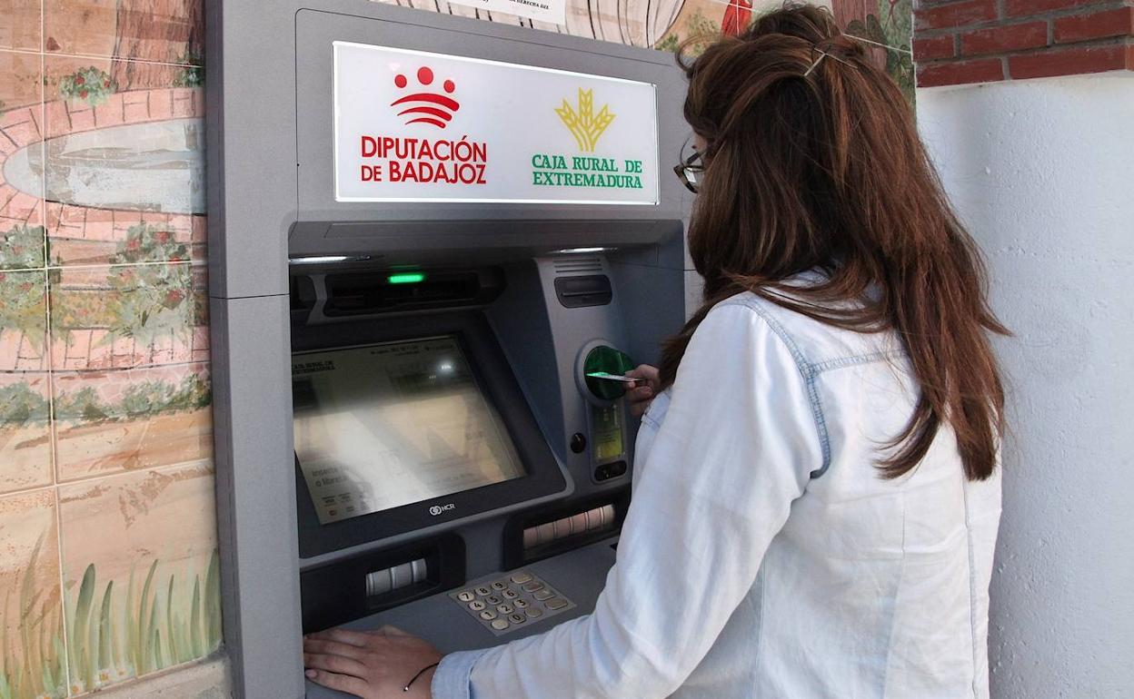 Cajero instalado en Fuente del Arco. 