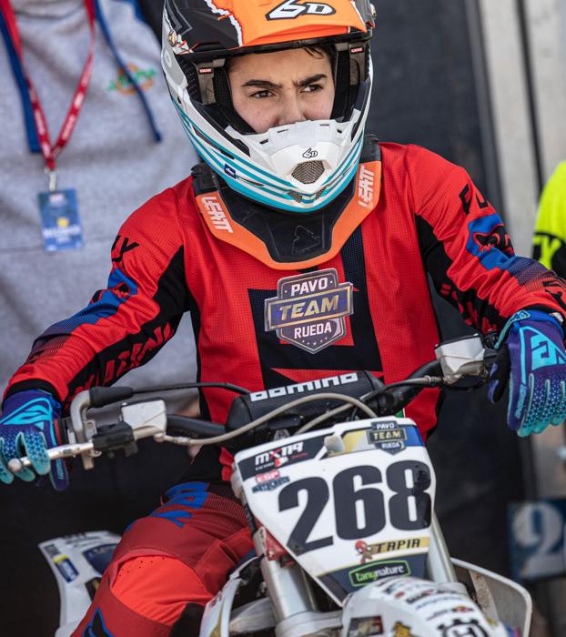 Samuel Tapia, piloto de motocross. 