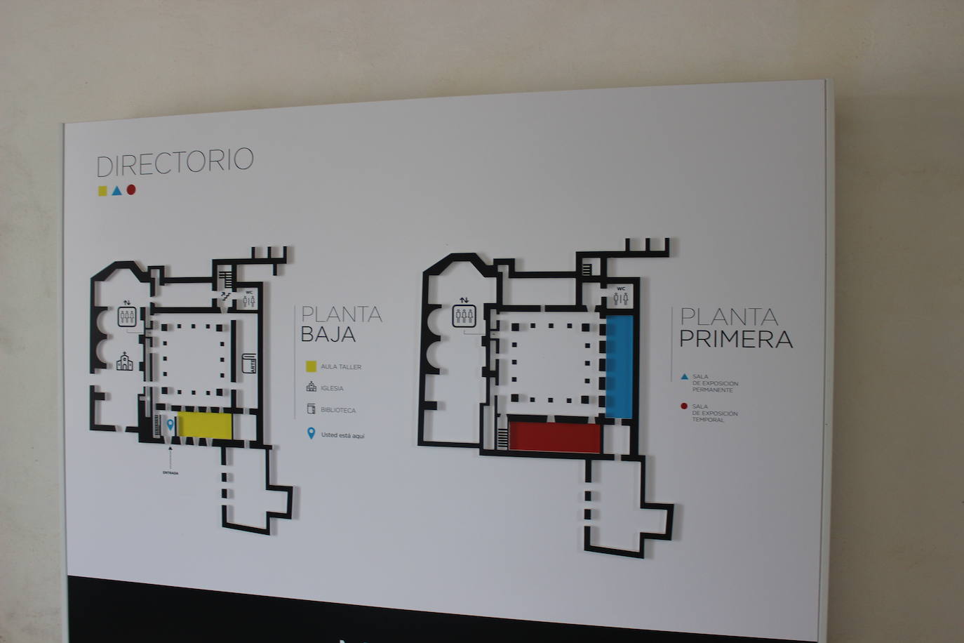 Obras recogidas en el interior del Museo de Arte Contemporáneo de Fregenal