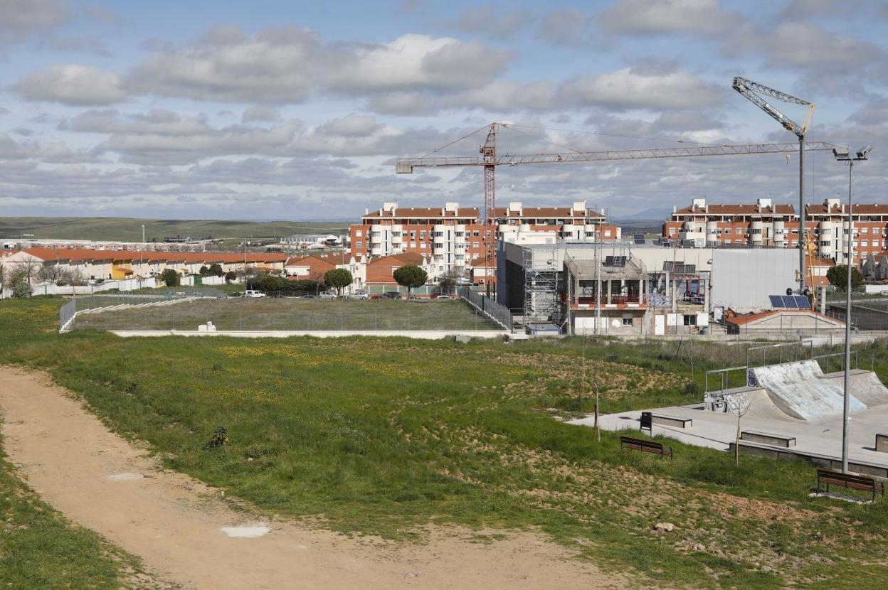 Imagen de la zona de los terrenos para ubicar la Escuela. 