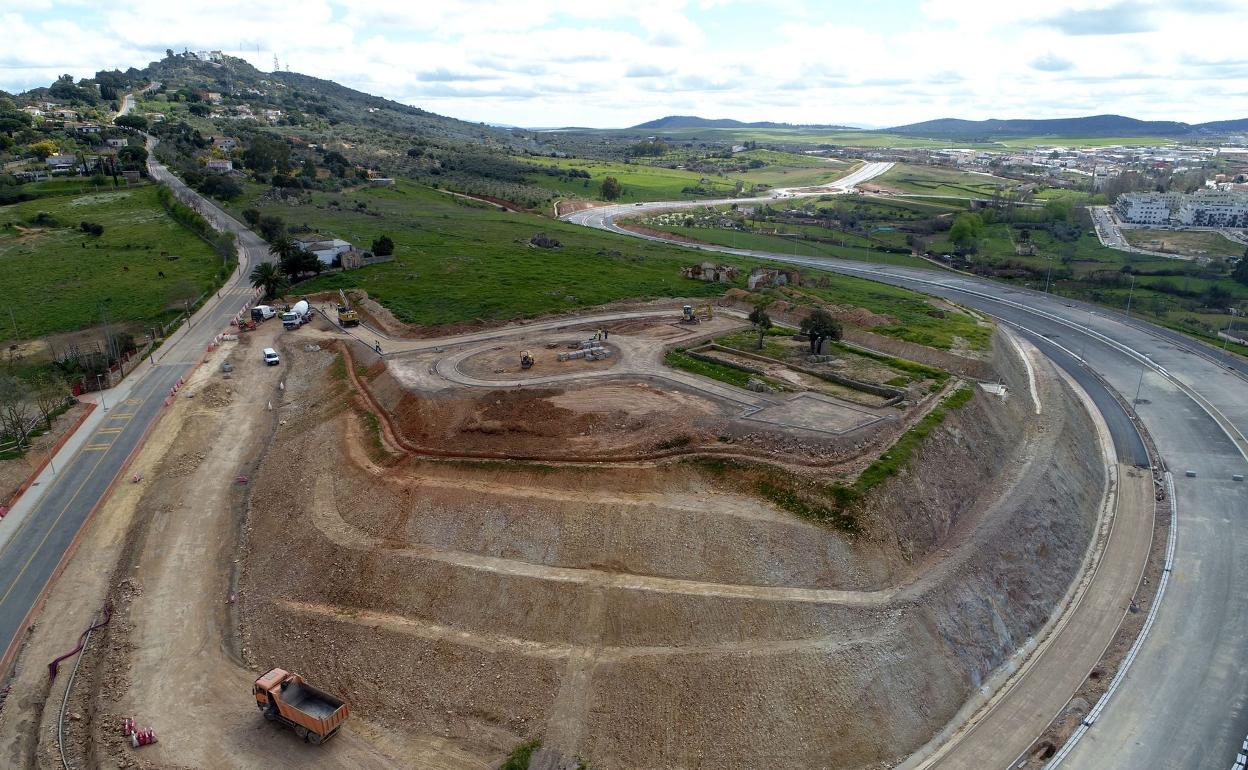 Foto de la constructora Gévora del nuevo mirador de San Marquino, donde se mejora la seguridad. 