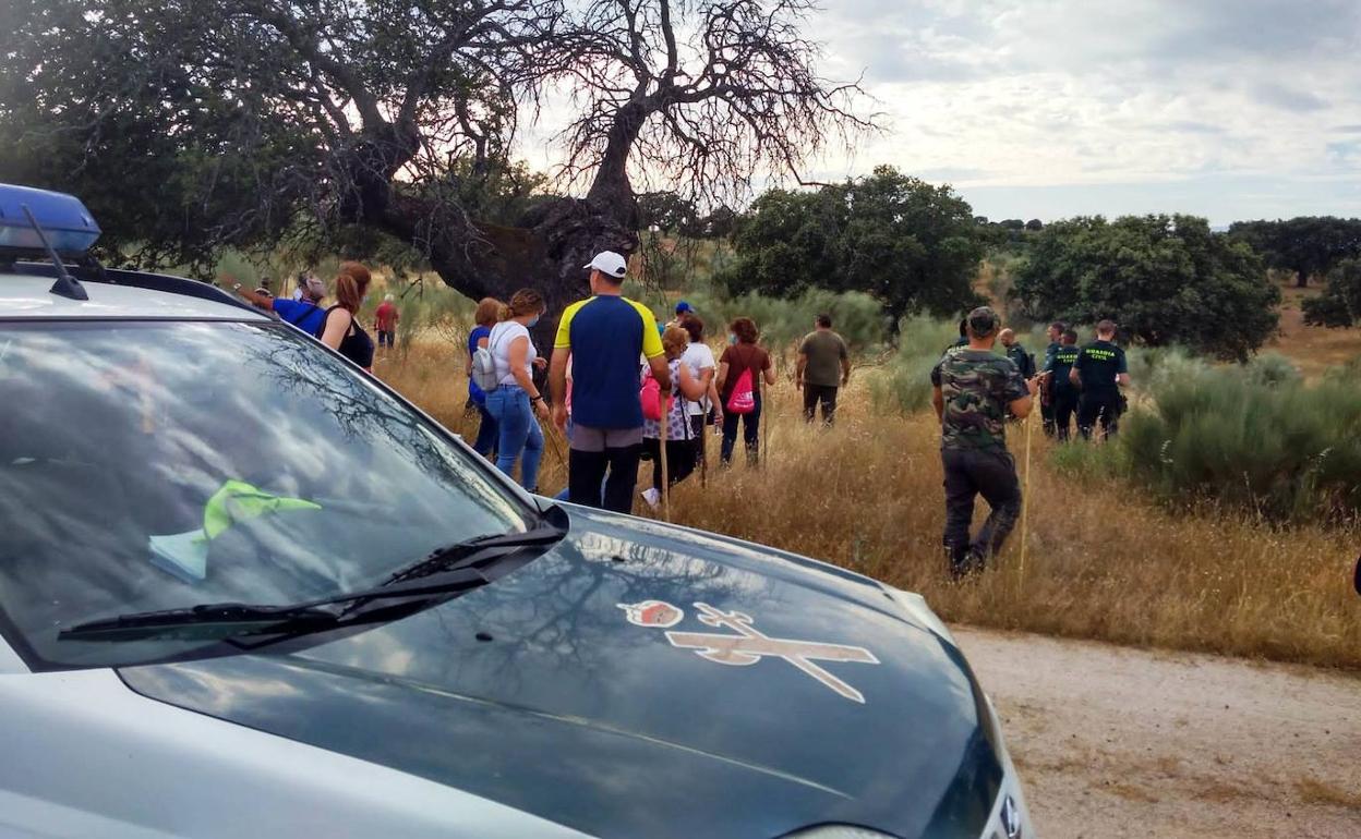 Nueva batida de la Guardia Civil para buscar a Rosalía Cáceres