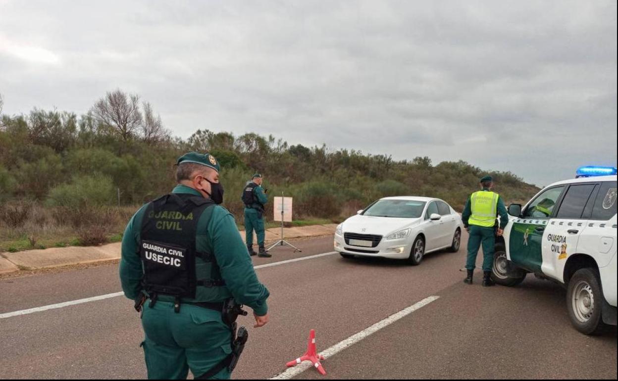 Control de la Guardia Civil. 