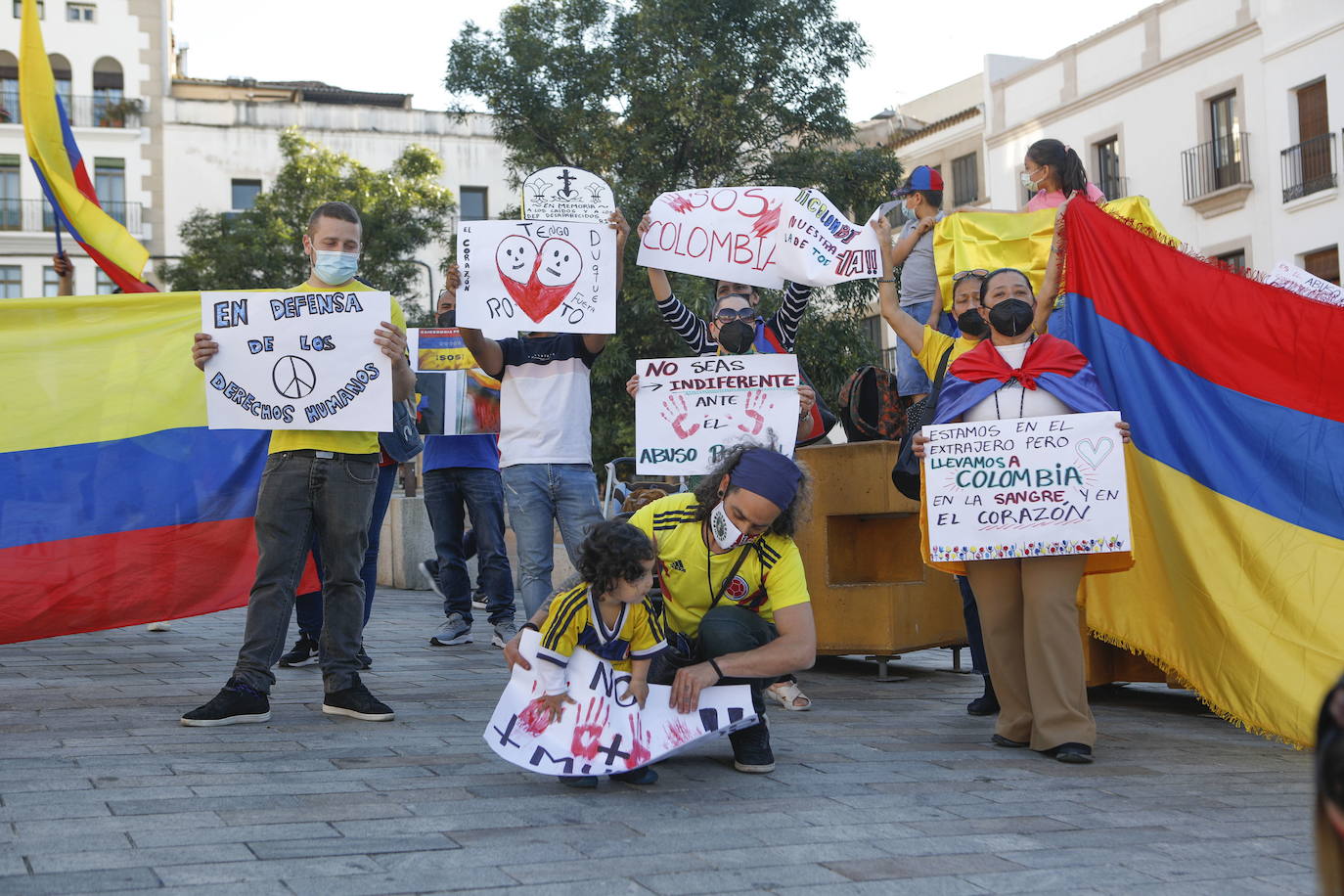 Acto en apoyo al pueblo colombiano. 