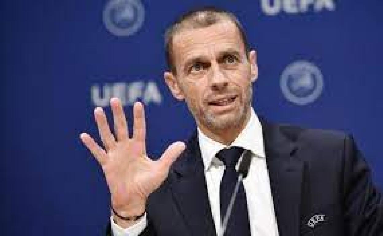 El presidente de la UEFA, Aleksander Ceferin. 