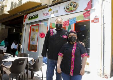 Imagen secundaria 1 - Doña Loren, tacos genuinos en mitad de Cáceres