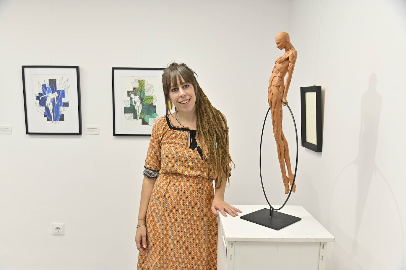 Tania Gallego en su exposición ‘Cuerpos’.