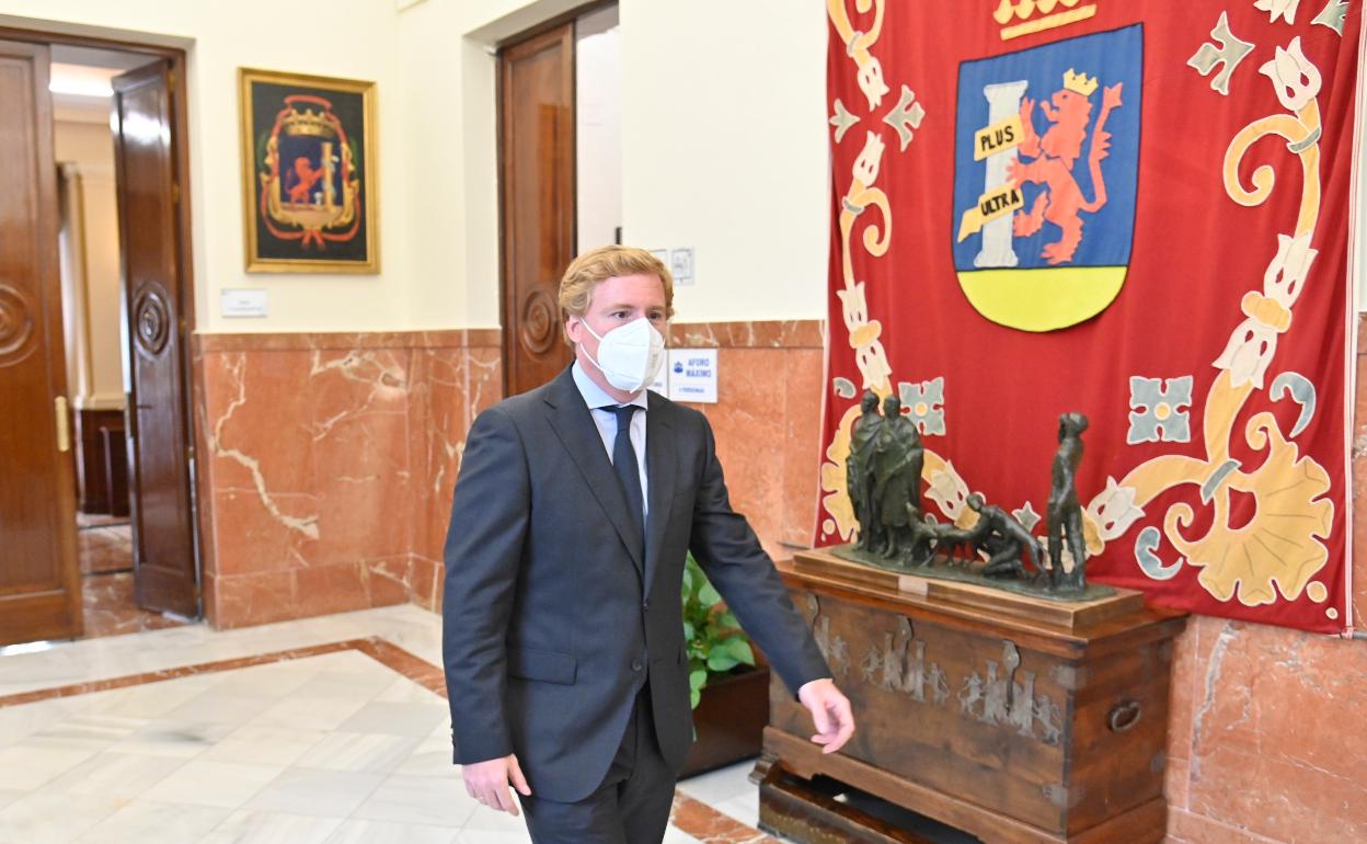 Ignacio Gragera, en el Ayuntamiento de Badajoz. 