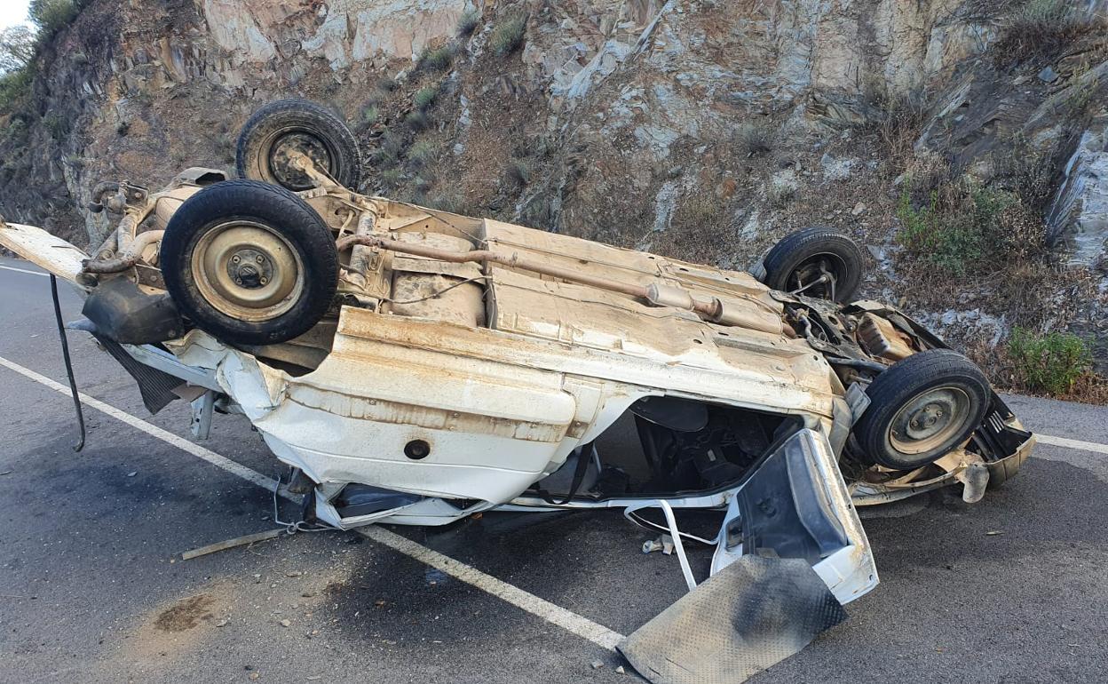 Así ha quedado el vehículo tras el accidente 