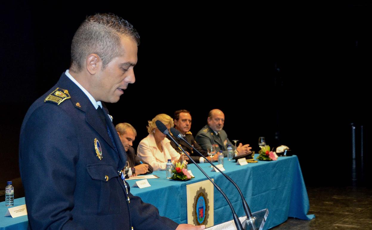 Rubén Muñoz, jefe de la Policía Local de Badajoz, en una imagen de archivo.