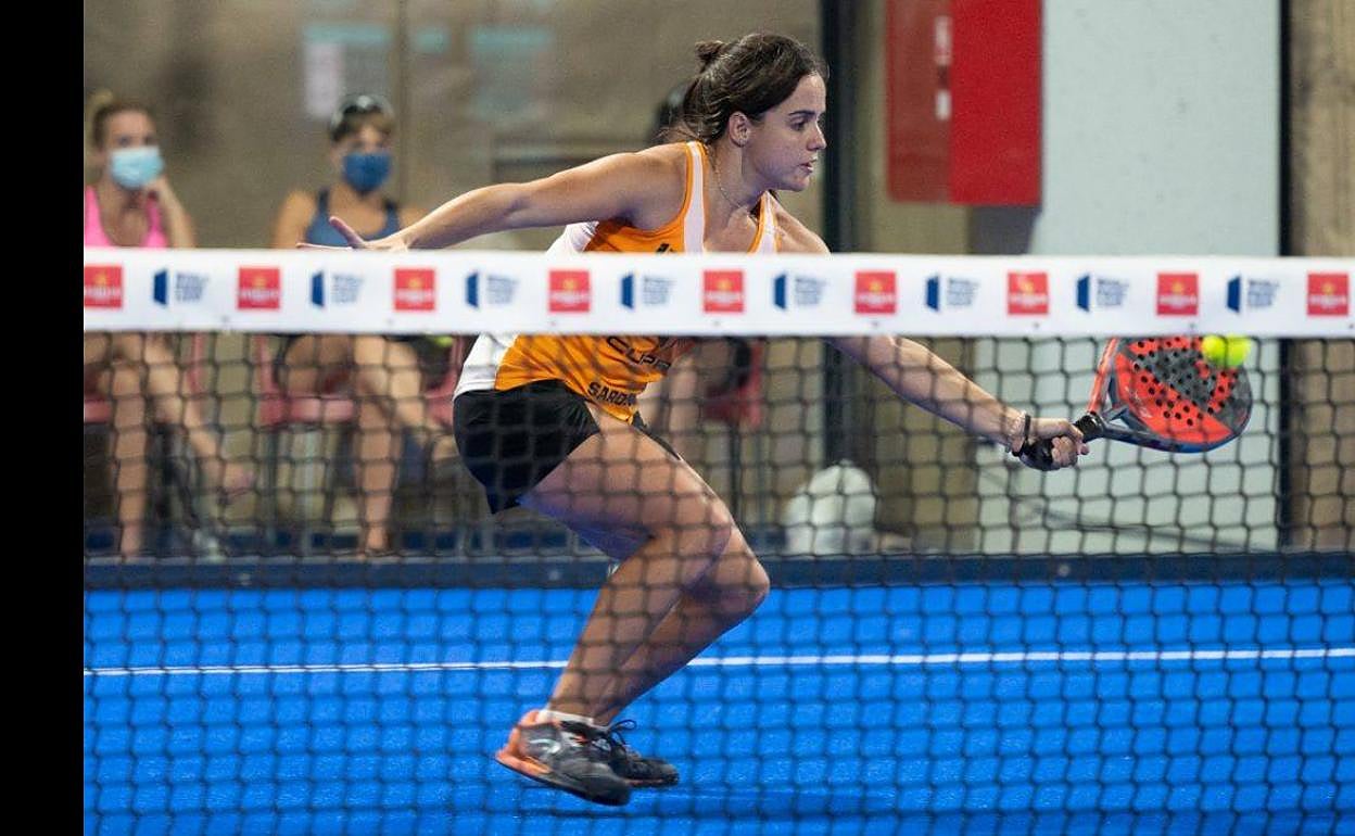 Paula Josemaría en su partido de octavos. 