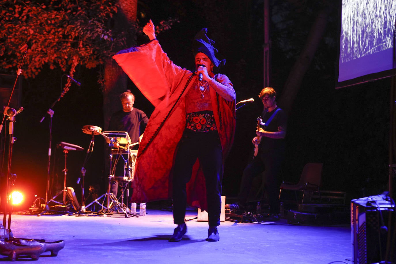 Rodrigo Cuevas en los conciertos del Museo Pedrilla. 