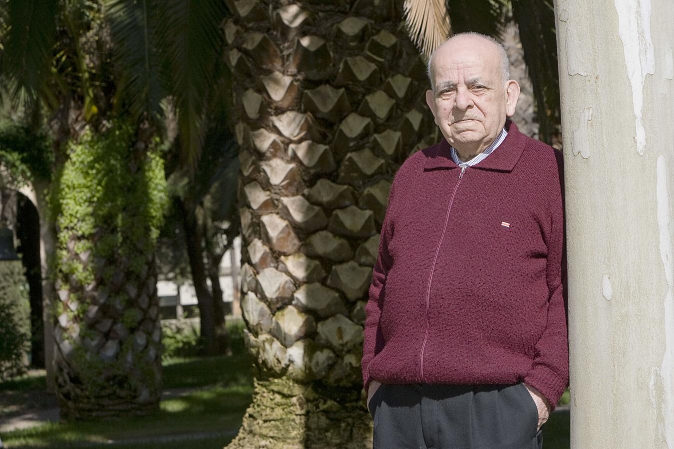 El canónigo archivero Teodoro Fernández en el año 2010. Murió en 2019 con 104 años.