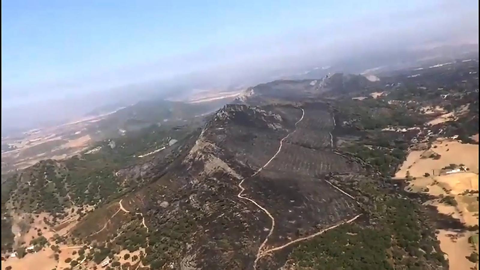 Fotos: Imágenes del incendio originado este miércoles cerca de Alburquerque