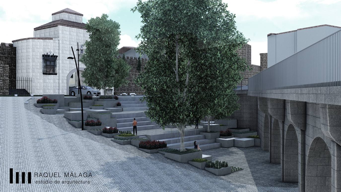 Fotos: Recreación informática de cómo quedará el entorno del puente de Trujillo de Plasencia
