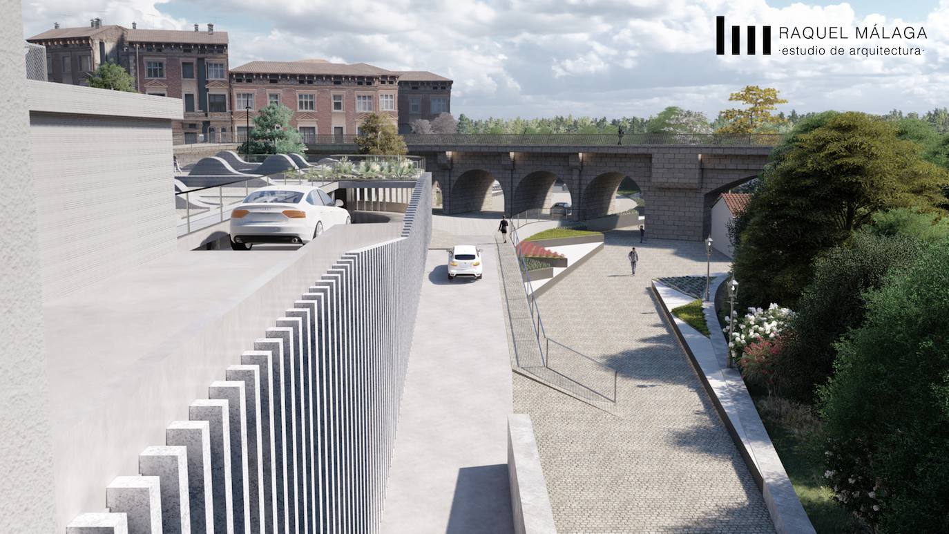 Fotos: Recreación informática de cómo quedará el entorno del puente de Trujillo de Plasencia
