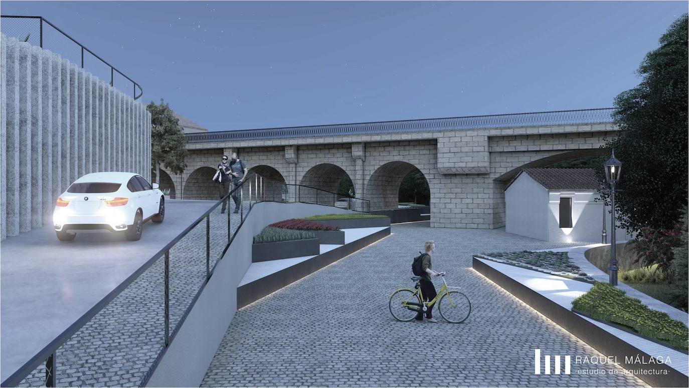Fotos: Recreación informática de cómo quedará el entorno del puente de Trujillo de Plasencia