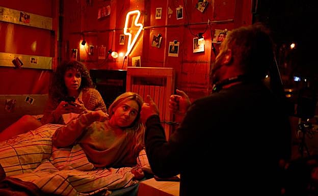 Borja González Santaolalla en el rodaje de #Luimelia.