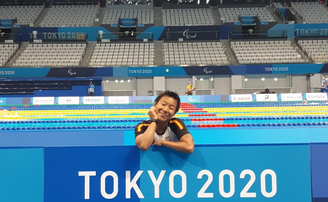 Isabel Yinghua Hernández, en Tokio. 