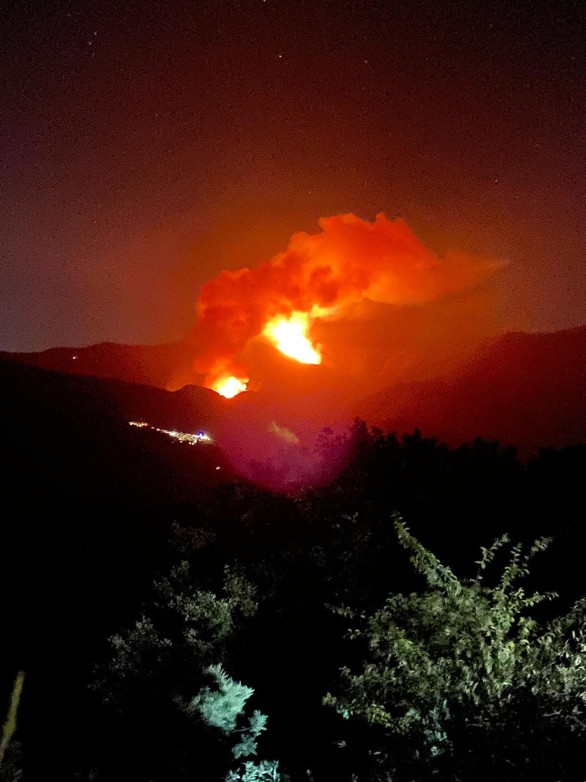 Fotos: Incendio en Sierra Bermeja