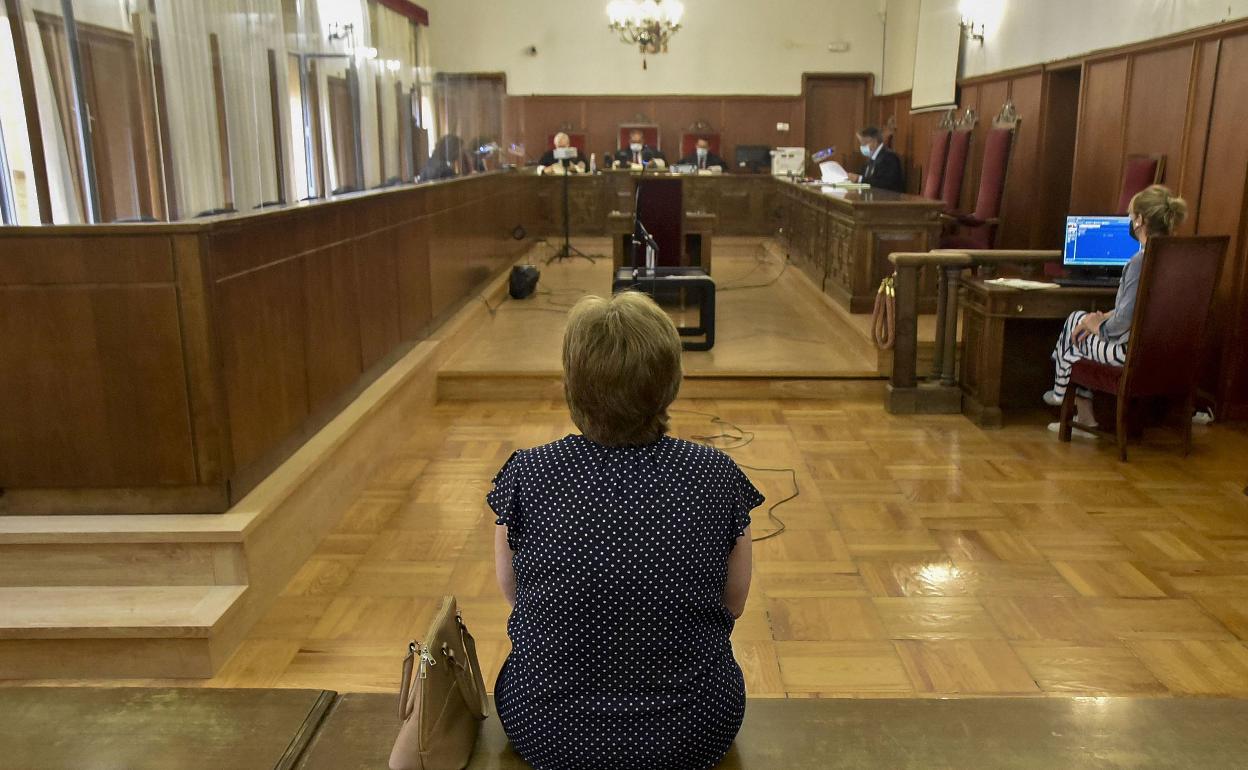 La acusada el día que se celebró el juicio.