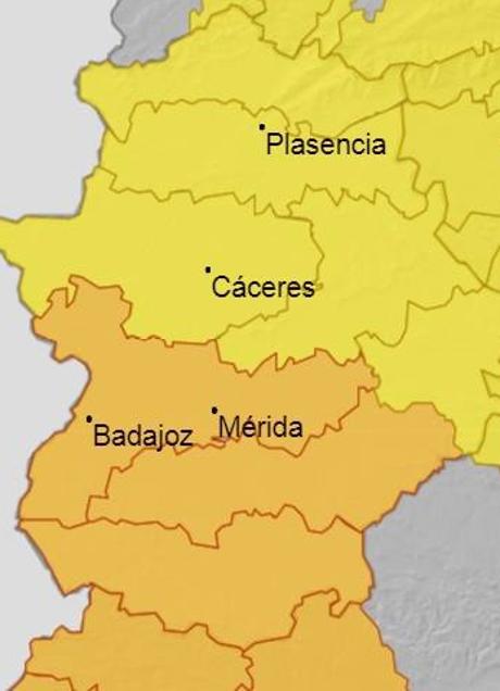 Imagen - Alertas activas este jueves.