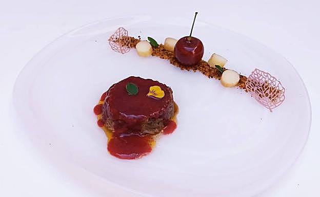Plato ganador del primer Espiga ternera de Extremadura.
