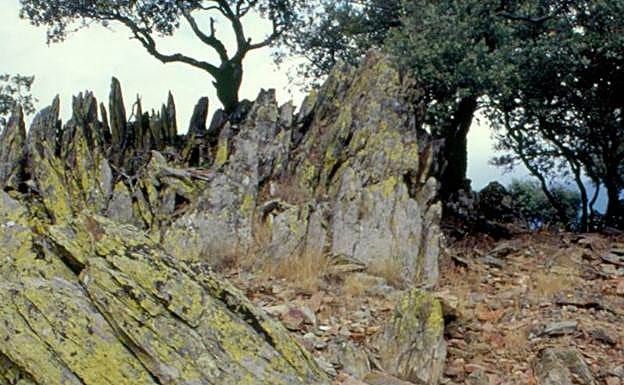 Rocas del 'volcán' de El Gasco.